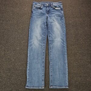 American Eagle Original Straight Jeans Mens 28x32 Medium Wash Blue Denim